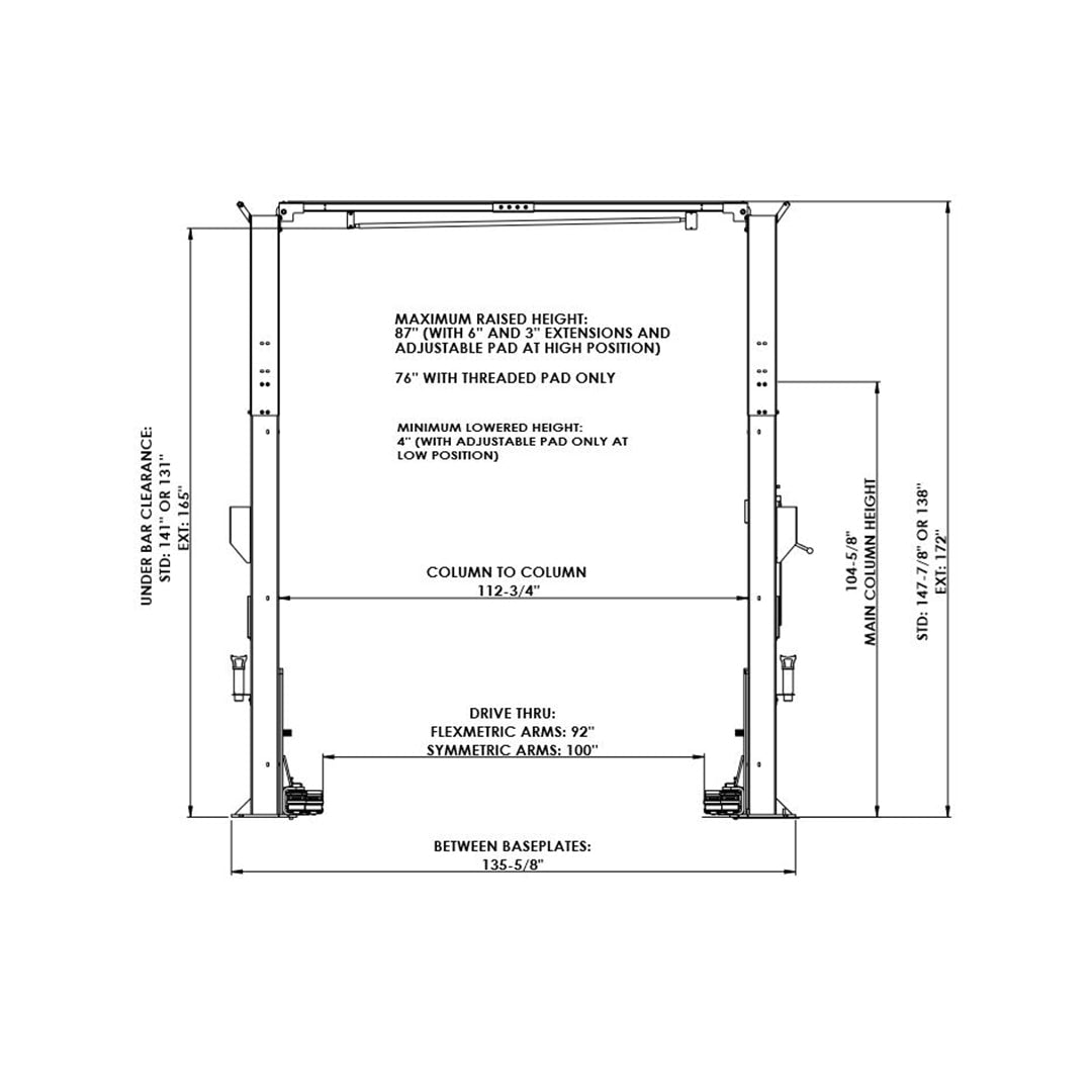 Liberator — Two-Post Lift 15,000 LB. (6.8T)