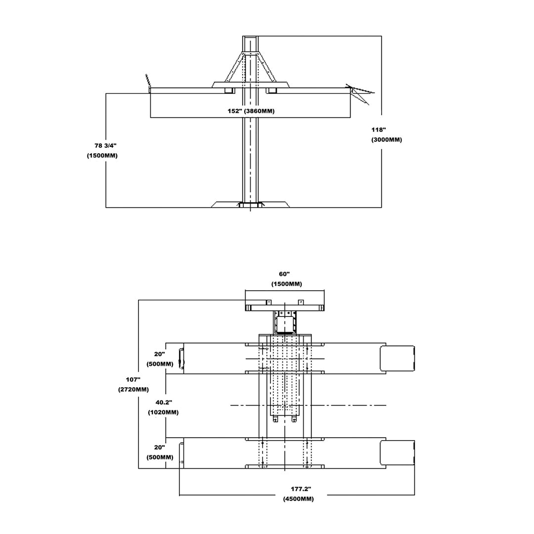 Park Magic – Single Post Platform Parking Lift 6,000 LB. (2.7T)