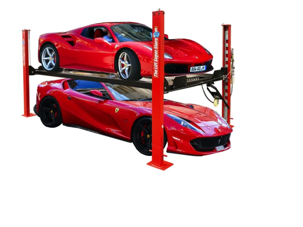 Quatro Stacker Wide Track — Four-Post Lift 8,000 LB. (3.6T)